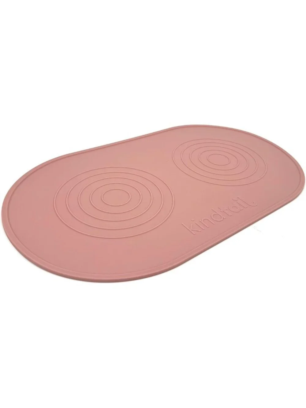 Waterproof Pet Food Mat - Silicone Feeding Placemat for Dogs & Cats, Non-Slip